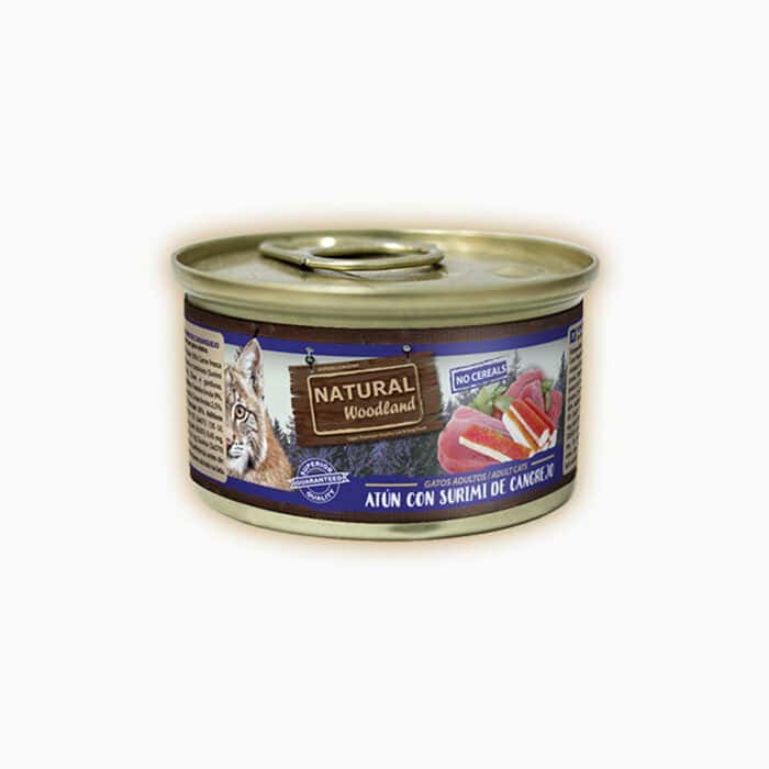 Natural Woodland – Atún con surimi de Cangrejo para Gato Adulto - Imagen 1