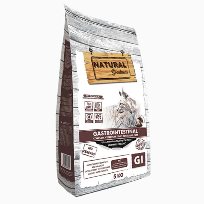 Natural Greatness - Dieta Veterinaria Gastrointestinal para Gatos - Imagen 1