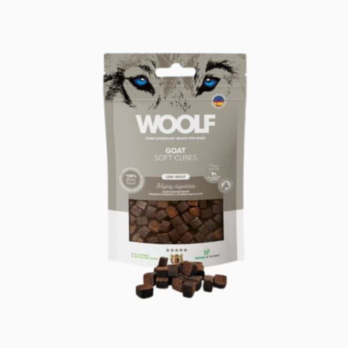 Woolf Cubes Snack Semihúmedo-Cabra - Imagen 1