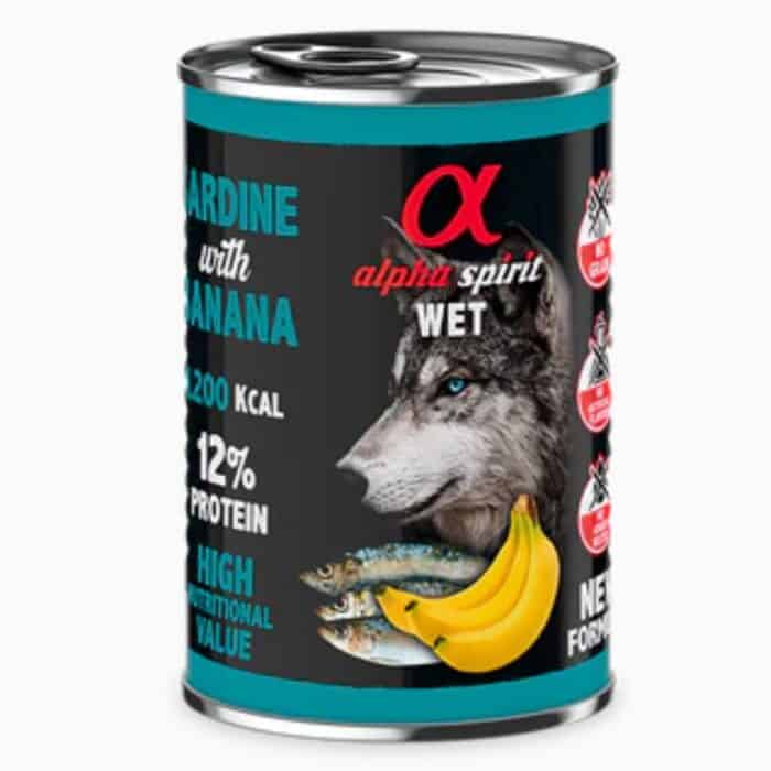 Alpha Spirit - Alimento Húmedo de Sardina con Plátano - Imagen 1