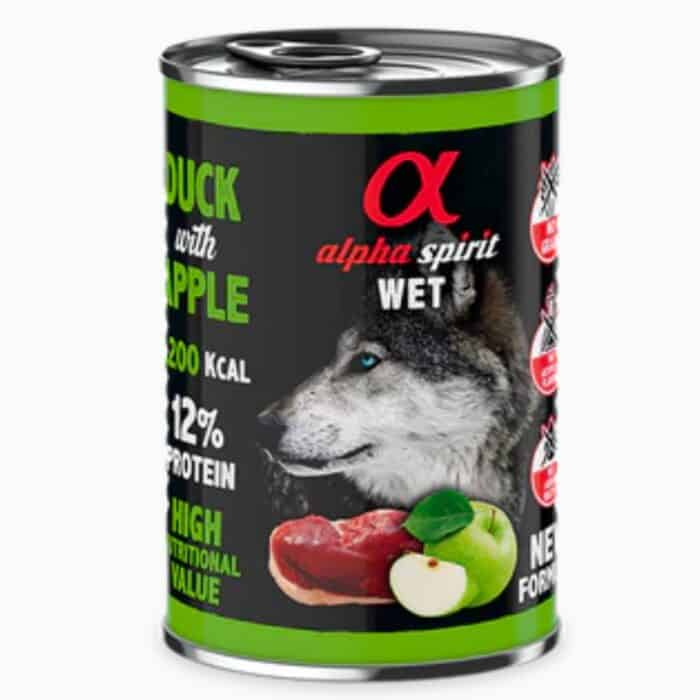 Alpha Spirit - Alimento Húmedo de Pato con Manzana Verde - Imagen 1