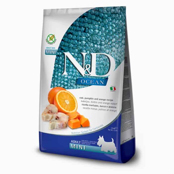 Farmina N&D - Ocean Bacalao con Calabaza Adulto Mini - Imagen 1