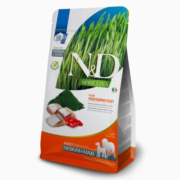 Farmina N&D - Spirulina Arenque Adulto Medium&Maxi - Imagen 1