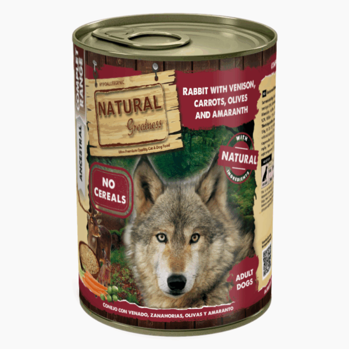 Natural Greatness – Conejo con Venado, Zanahorias, Aceitunas y Amaranto - Imagen 1