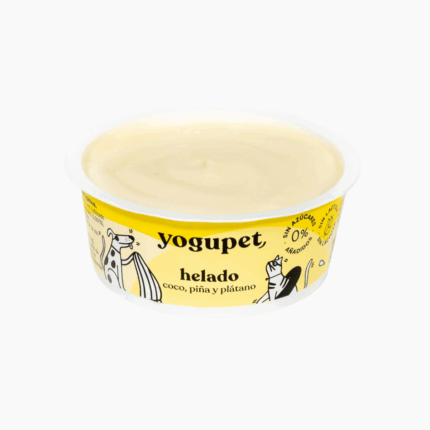 YoguPet-Helado Coco, Piña y Plátano