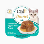 Catit Cuisine Dinner - Tarrina de Pescado con Capa de Atún y Zanahoria para Gatos