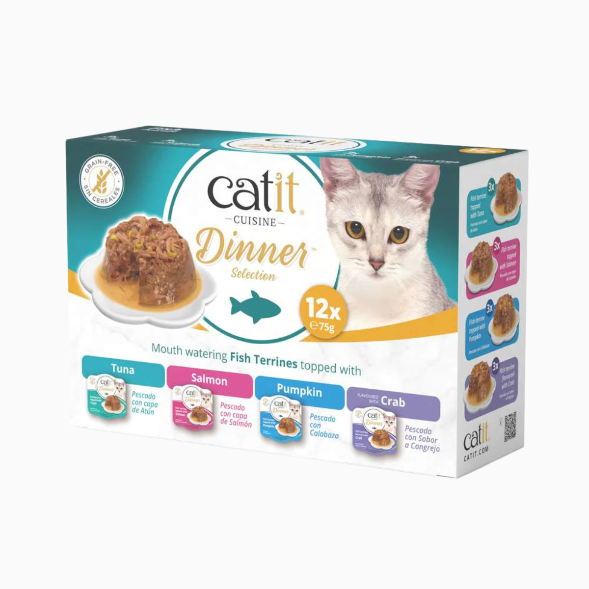 Cuadro fondo imagenes web entrelobos - 2026-05-28T165258.876 Catit Cuisine Dinner - Pack Variado de Pescado para Gatos - Imagen 1