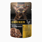 Leonardo - Pulled Beef de Pollo para Gatos